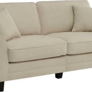 Serta Copenhagen 78" Rolled Arm Sofa with Removable Covers Buckwheat Beige