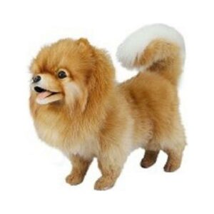 Set of 2 Handcrafted Pomeranian Stuffed Animals 14"