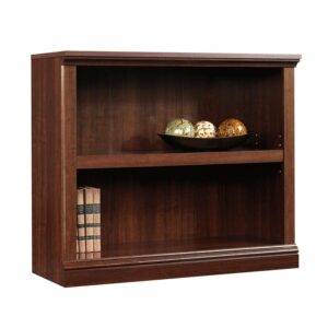 (Set of 2) Sauder Select 2 Shelf Bookcase, Select Cherry Finish