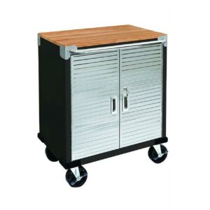 Seville Classics UltraHD 2-Door Rolling Cabinet