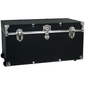 Seward 31" Trunk with Wheels & Lock, Black