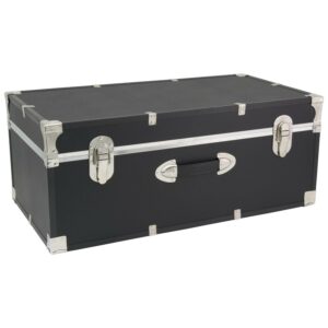 Seward Trunk 30" Storage Trunk, Black