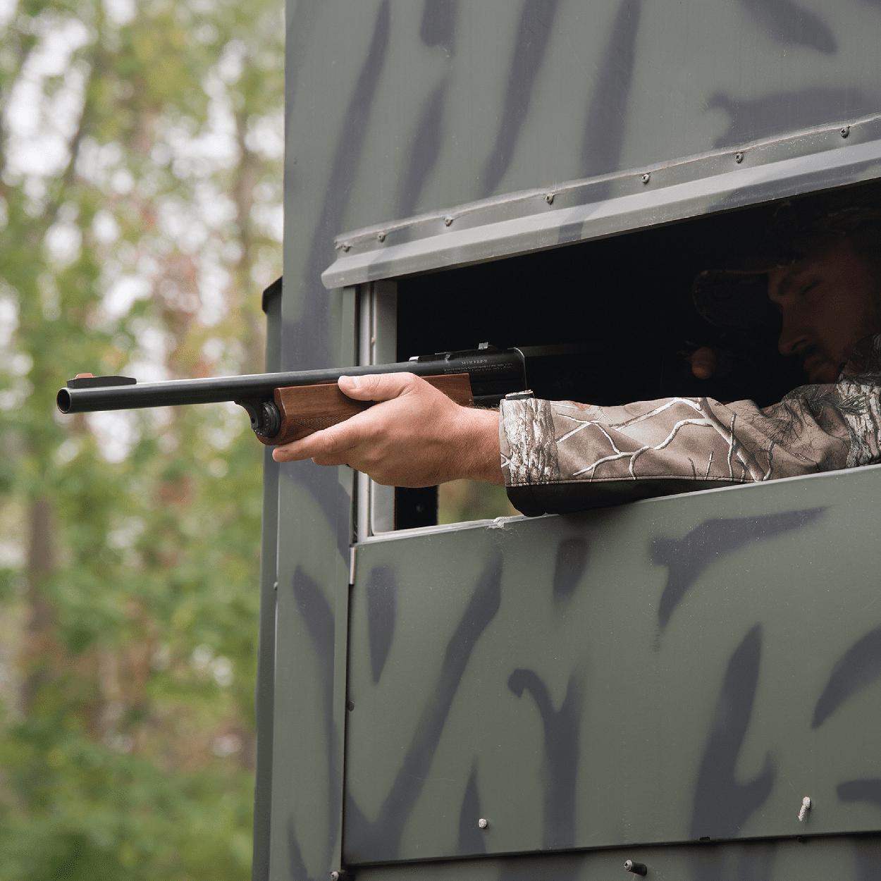 Shadow Hunter SHSSGW Gun Silent Shadow Window Kit System for Deer Hunting Blinds, 2 Piece Set with 24" x 8" Windows - Image 5