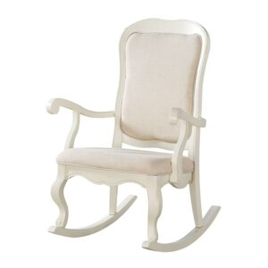 Sharan Rocking Chair White - Saltoro Sherpi