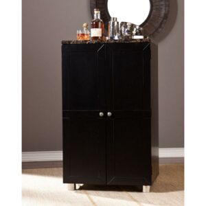 Sheena Contemporary Bar Cabinet, Black