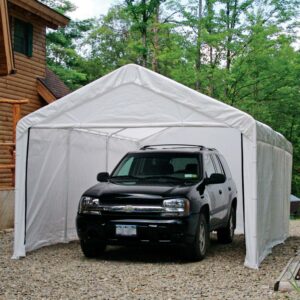 ShelterLogic Canopy Enclosure Kit ONLY for Super Max, 12 x 20 ft, White