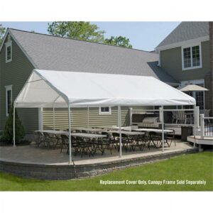 Shelterlogic Supermax All Purpose Outdoor 18' X 20' Canopy Replacement Cover Top (Frame Not Included)