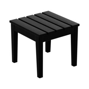 Shoreside Modern 18" Side Table, Black
