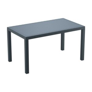 Compamia Orlando 55" Patio Dining Table in Dark Gray