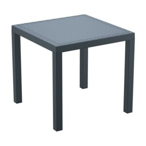Compamia Orlando 31" Square Patio Dining Table in Dark Gray