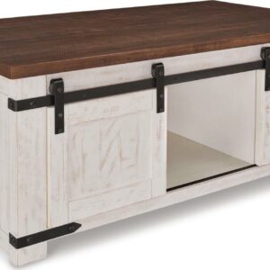 Signature Design by Ashley Casual Wystfield Coffee Table  White/Brown