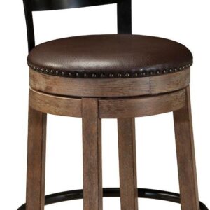 Signature Design by Ashley Casual Pinnadel Counter Height Bar Stool, Light Brown