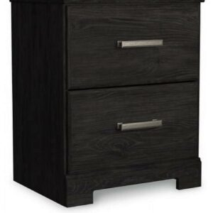 Signature Design by Ashley Casual Belachime 2 Drawer Nightstand, Black