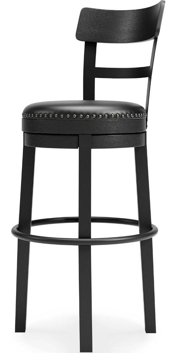 Signature Design by Ashley Valebeck Collection Swivel Bar Stools, Black - Image 4