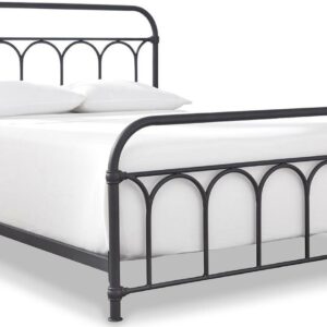 Signature Design by Ashley Casual Nashburg Queen Metal Bed Black
