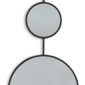 Signature Design by Ashley Contemporary Brewer Accent Mirror Black