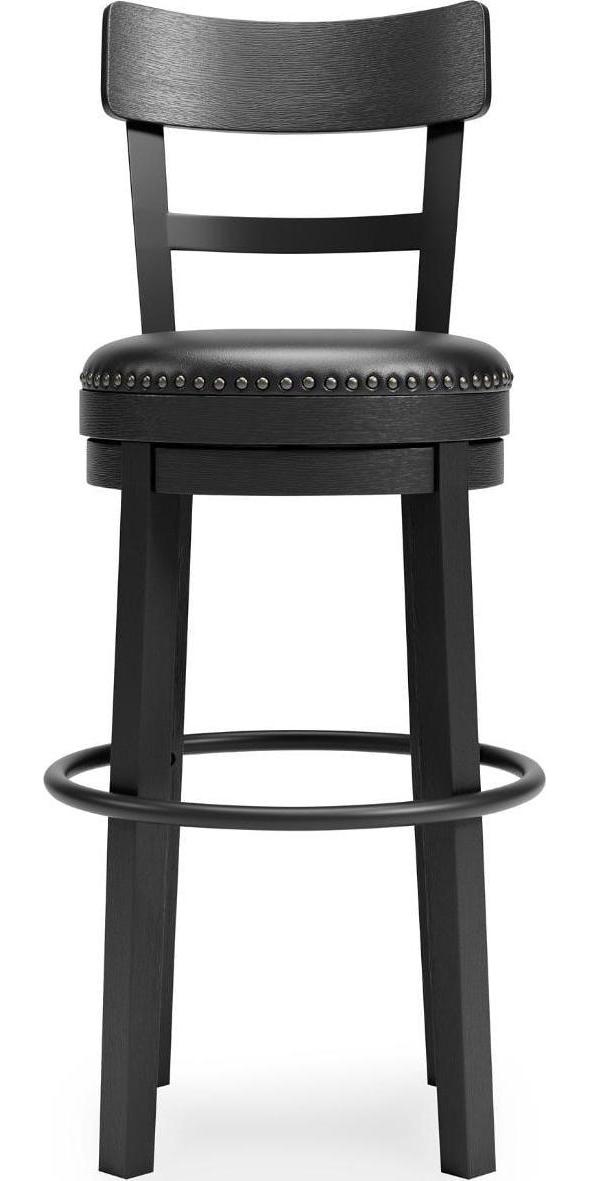 Signature Design by Ashley Valebeck Collection Swivel Bar Stools, Black - Image 3