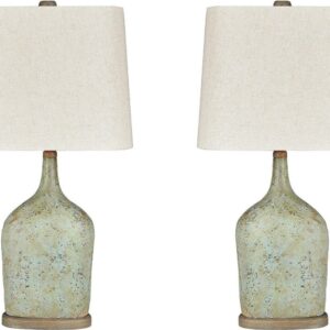 Signature Design by Ashley Casual Maribeth Table Lamp (Set of 2)  Sage
