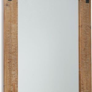 Signature Design by Ashley Casual Lanie Accent Mirror Antique Brown