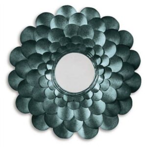 Signature Design by Ashley Contemporary Deunoro Accent Mirror Blue