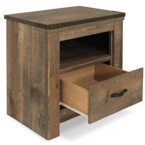 Signature Design by Ashley Trinell One Drawer Nightstand, Brown - Image 9