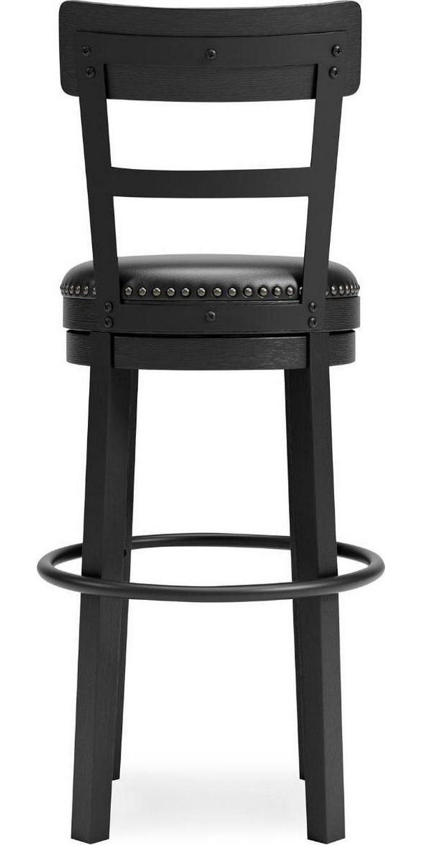 Signature Design by Ashley Valebeck Collection Swivel Bar Stools, Black - Image 6