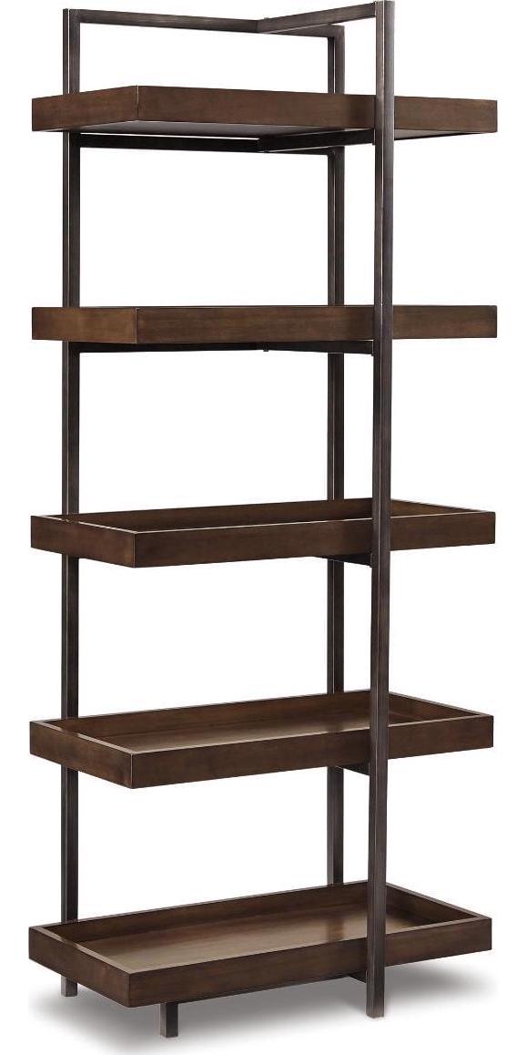 Signature Design by Ashley Starmore Industrial Entertainment Center Pier or Bookcase, Brown