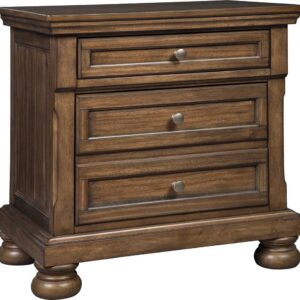 Signature Design by Ashley Flynnter 2 Drawer Nightstand Medium, Brown
