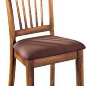 Signature Design by Ashley Berringer Dining Chair with Cushions, Set of 2, Rustic Brown