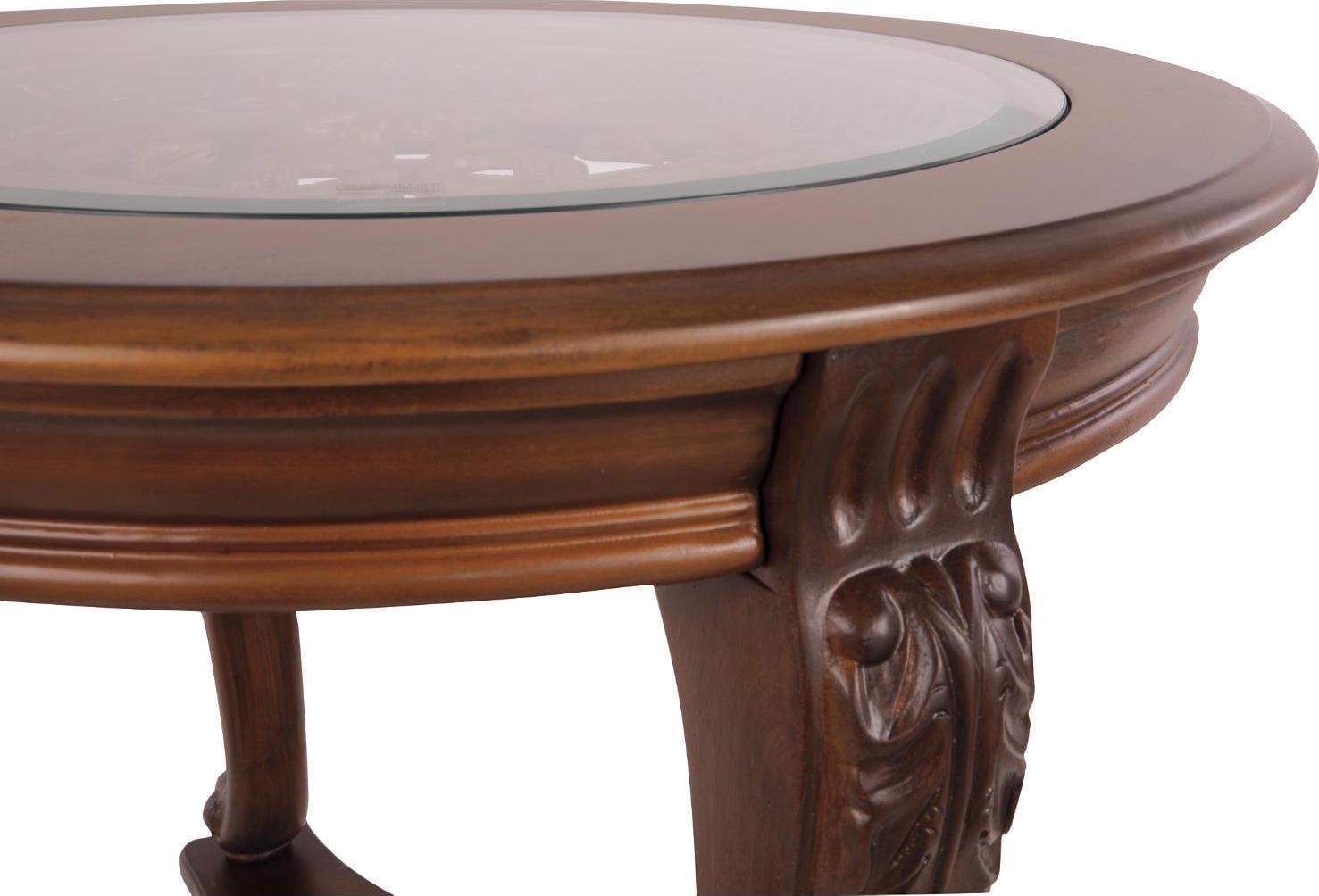 Signature Design by Ashley Traditional Norcastle End Table Dark Brown - Image 6