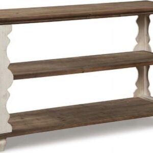 Signature Design by Ashley Casual Alwyndale Sofa/Console Table Antique White/Brown