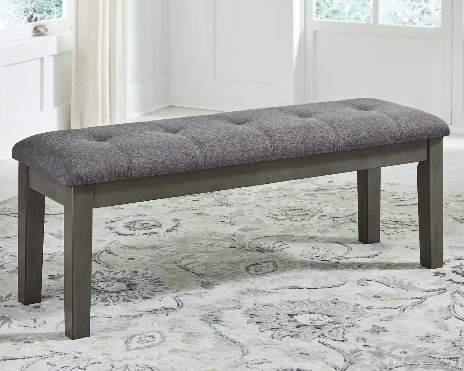 Signature Design by Ashley Contemporary Hallanden 50" Dining Bench Two-tone Gray - Image 4