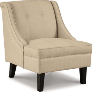 Signature Design by Ashley Contemporary Clarinda Accent Chair Textured Cream