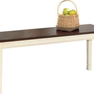 Signature Design by Ashley Casual Whitesburg Dining Bench Brown/Cottage White
