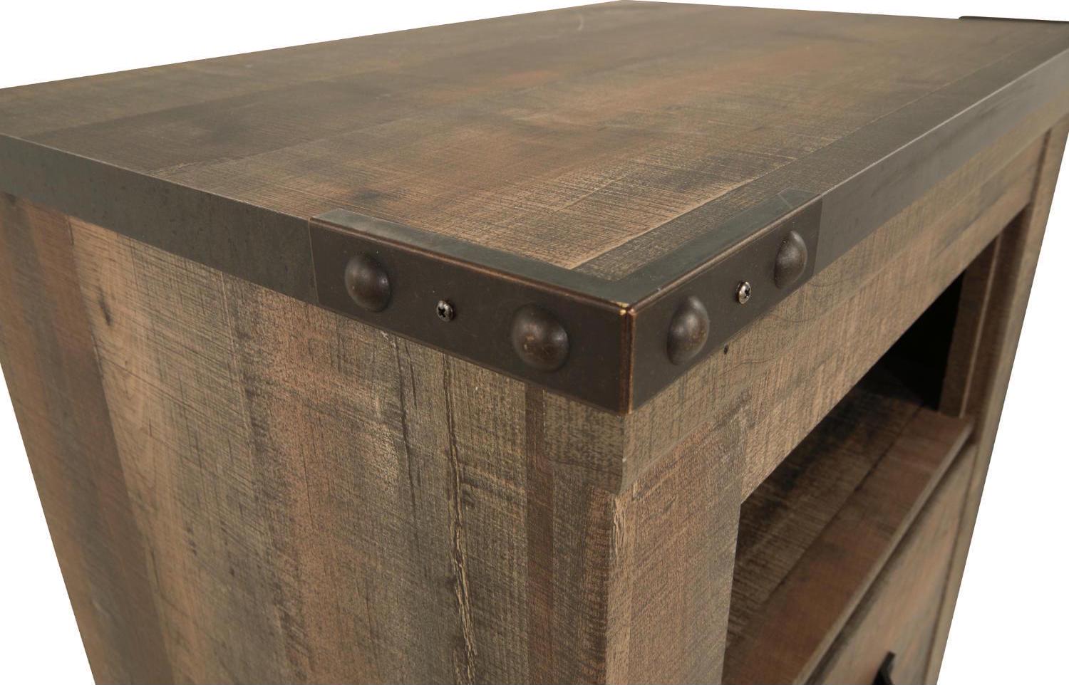 Signature Design by Ashley Trinell One Drawer Nightstand, Brown - Image 8