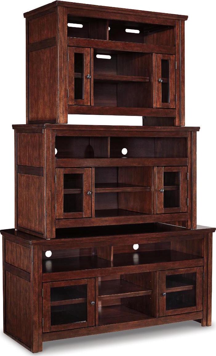 Signature Design by Ashley Traditional Harpan 42" TV Stand Reddish Brown - Image 7