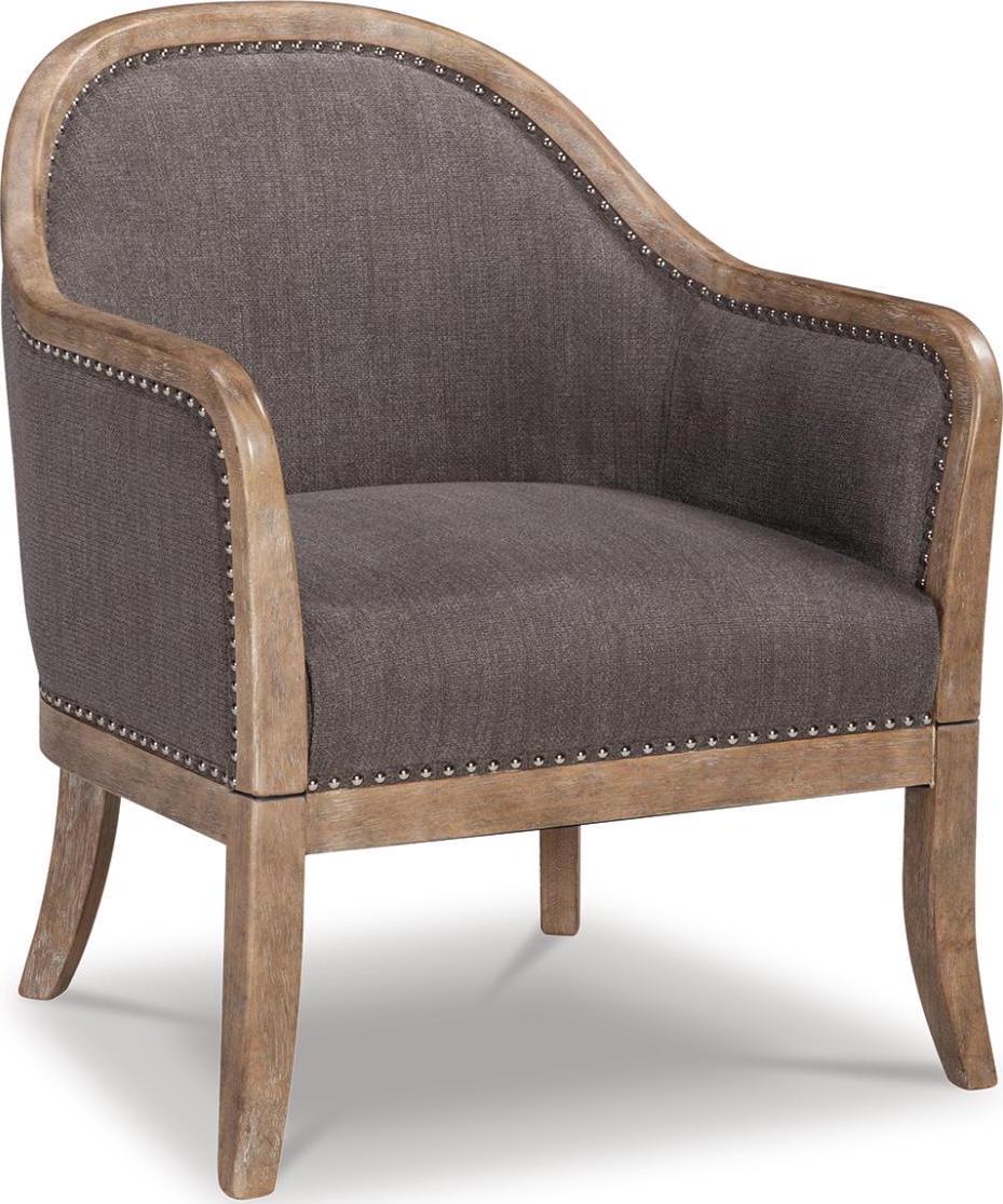 Signature Design by Ashley Contemporary Engineer Accent Chair Brown