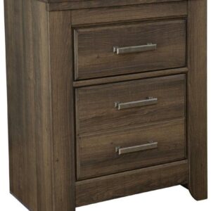 Signature Design by Ashley Casual Juararo 2 Drawer Nightstand, Dark Brown