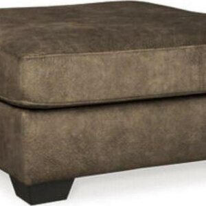 Signature Design by Ashley Contemporary Accrington Oversized Ottoman Microfiber Earth