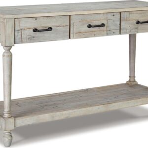Signature Design by Ashley Casual Shawnalore Sofa/Console Table Whitewash