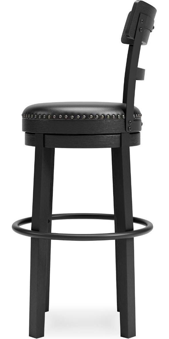 Signature Design by Ashley Valebeck Collection Swivel Bar Stools, Black - Image 7