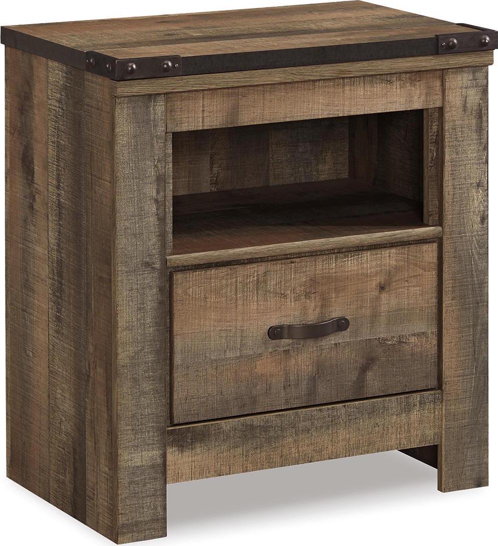 Signature Design by Ashley Trinell One Drawer Nightstand, Brown