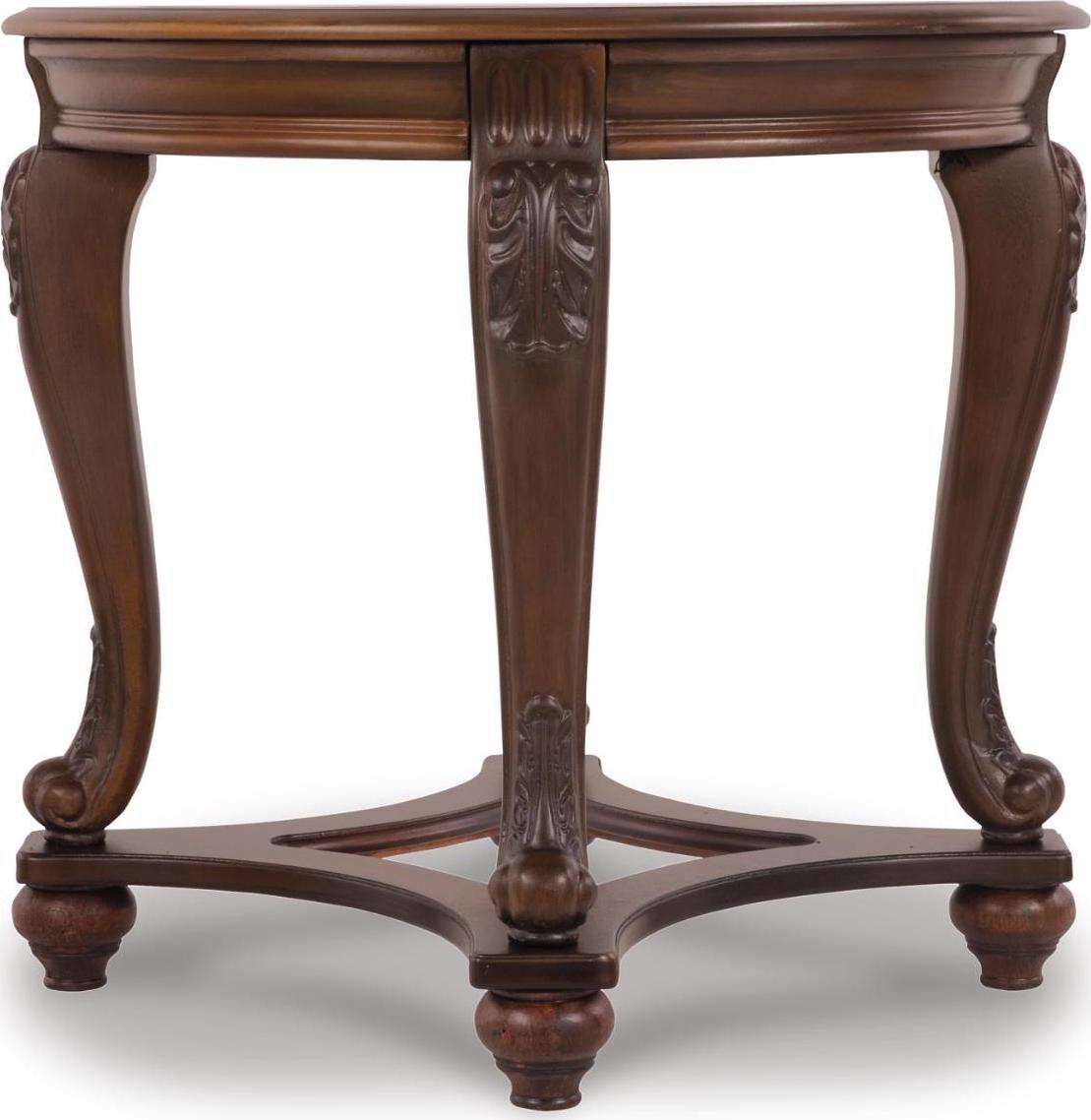 Signature Design by Ashley Traditional Norcastle End Table Dark Brown - Image 7