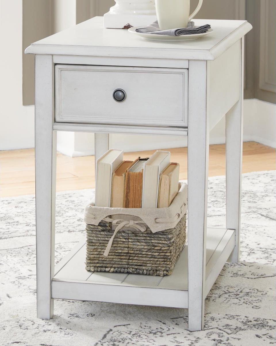 Signature Design by Ashley Contemporary Kanwyn End Table Whitewash - Image 2