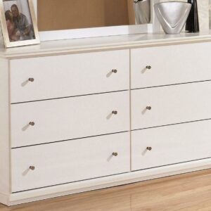 Ashley Furniture Bostwick Shoals 6 Drawer Wood Double Dresser in White