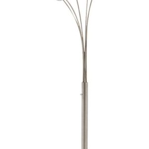 Signature Design by Ashley Contemporary Winter Arc Lamp Silver Finish