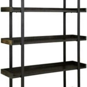Signature Design by Ashley Contemporary Kevmart Bookcase, Grayish Brown/Black