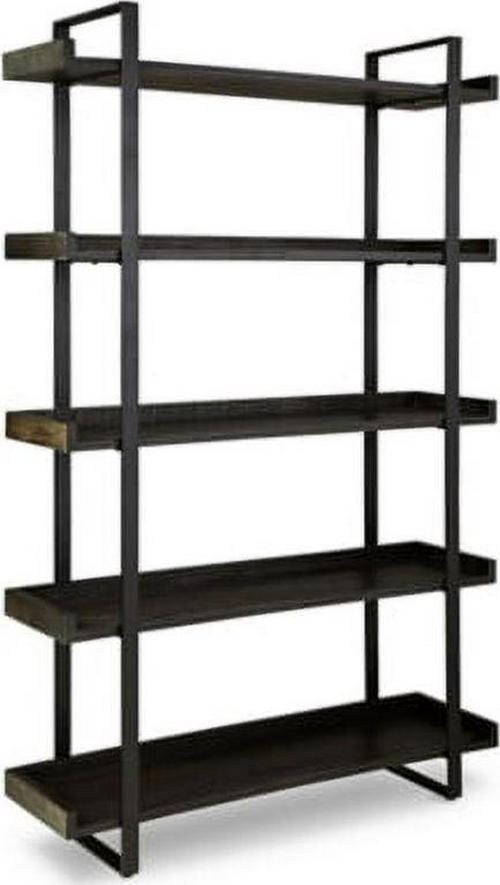 Signature Design by Ashley Contemporary Kevmart Bookcase, Grayish Brown/Black