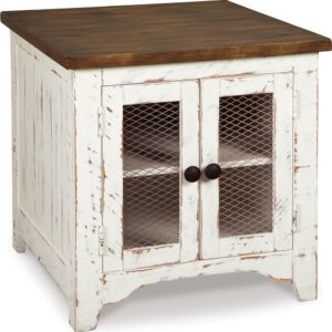 Signature Design by Ashley Casual Wystfield End Table White/Brown