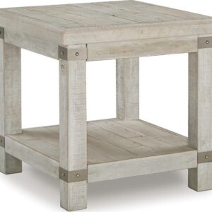 Signature Design by Ashley Casual Carynhurst End Table White Wash Gray